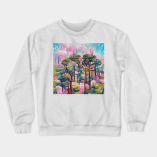 Aesthetic Pine Forest Crewneck Sweatshirt